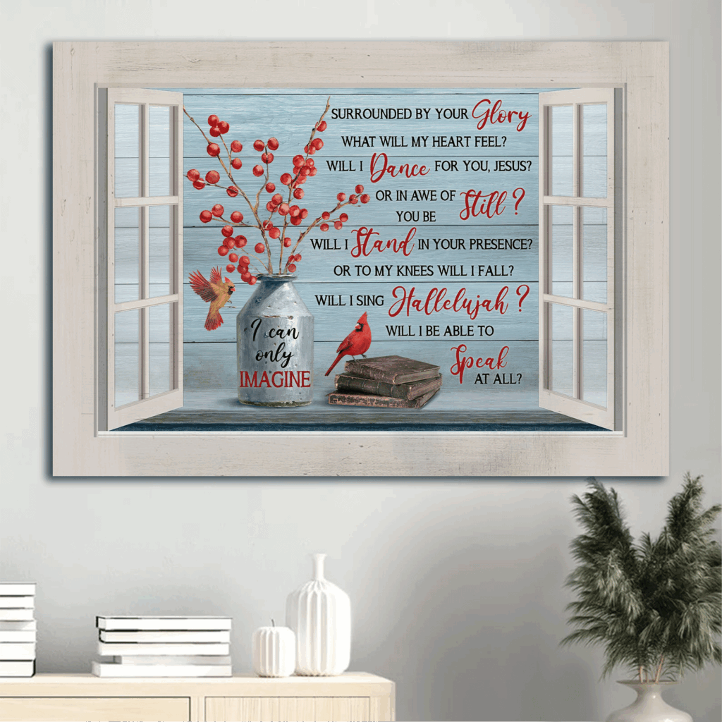 Jesus Landscape Poster Home Decor Gift – Beautiful Cardinal Drawing – Vintage Book Art for Christian Home – I Can Only Imagine Jesus Landscape Poster Home Decor Gift – Beautiful Cardinal Drawing – Vintage Book Art for Christian Home – I Can Only Imagine