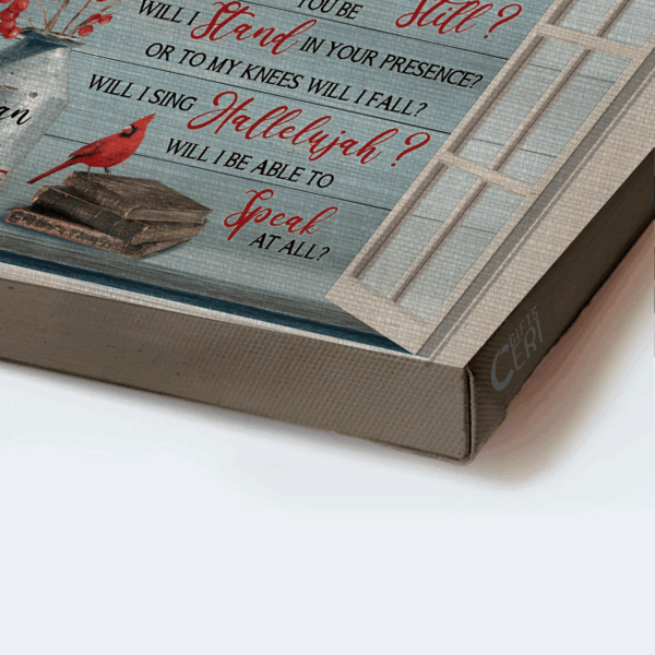 Jesus Landscape Poster Home Decor Gift – Beautiful Cardinal Drawing – Vintage Book Art for Christian Home – I Can Only Imagine