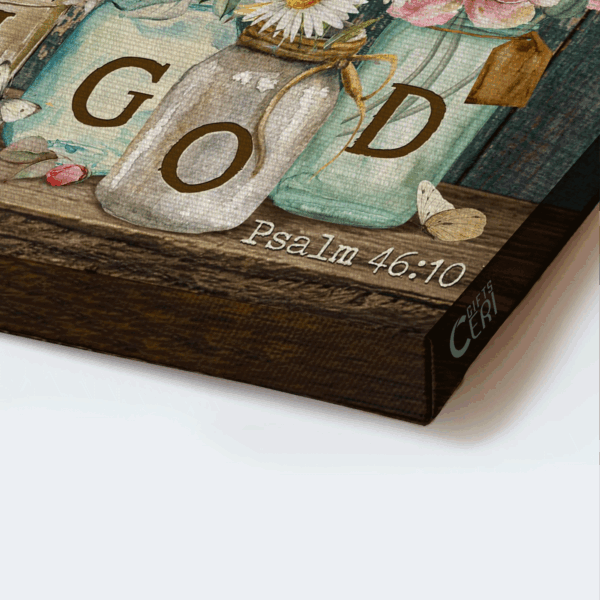 Jesus Landscape Poster Home Decor Gift – Flowers  Poster Home Decor Gift for Christian – Be Still I Am God
