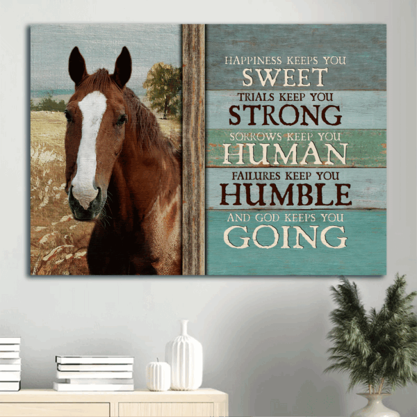 Christian Home Decor Gift: Jesus Landscape Poster with Beautiful Horse Painting on  Poster Home Decor Gift
