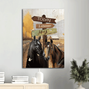 Jesus Portrait Poster Home Decor Gift - Beautiful Horse Artwork for Christian Home - Countryside  Poster Home Decor Gift with Joyful Message