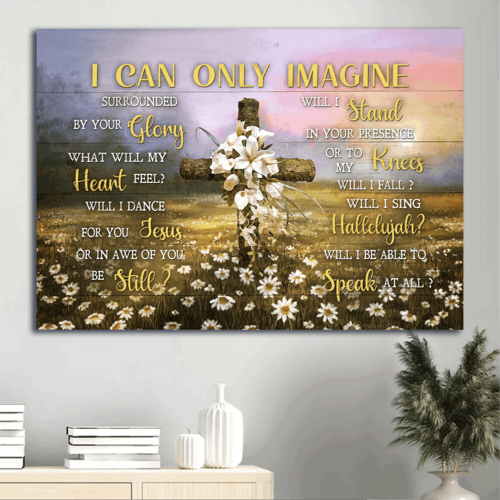 Jesus Landscape Poster Home Decor Gift – Beautiful Lily and Cross Sunset Scene – Gift for Christian Devotion Jesus Landscape Poster Home Decor Gift – Beautiful Lily and Cross Sunset Scene – Gift for Christian Devotion