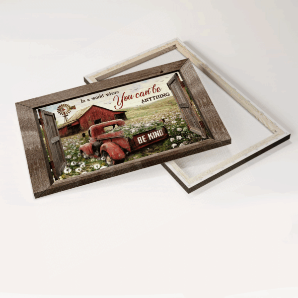 Christian Home Decor Gift: Jesus Landscape Poster – Dandelion Field & Ladybug Car