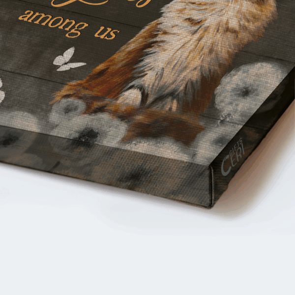 Jesus Landscape Poster- Brown Cat  Poster Home Decor Gift Dandelion & Butterfly Art- Christian Gift