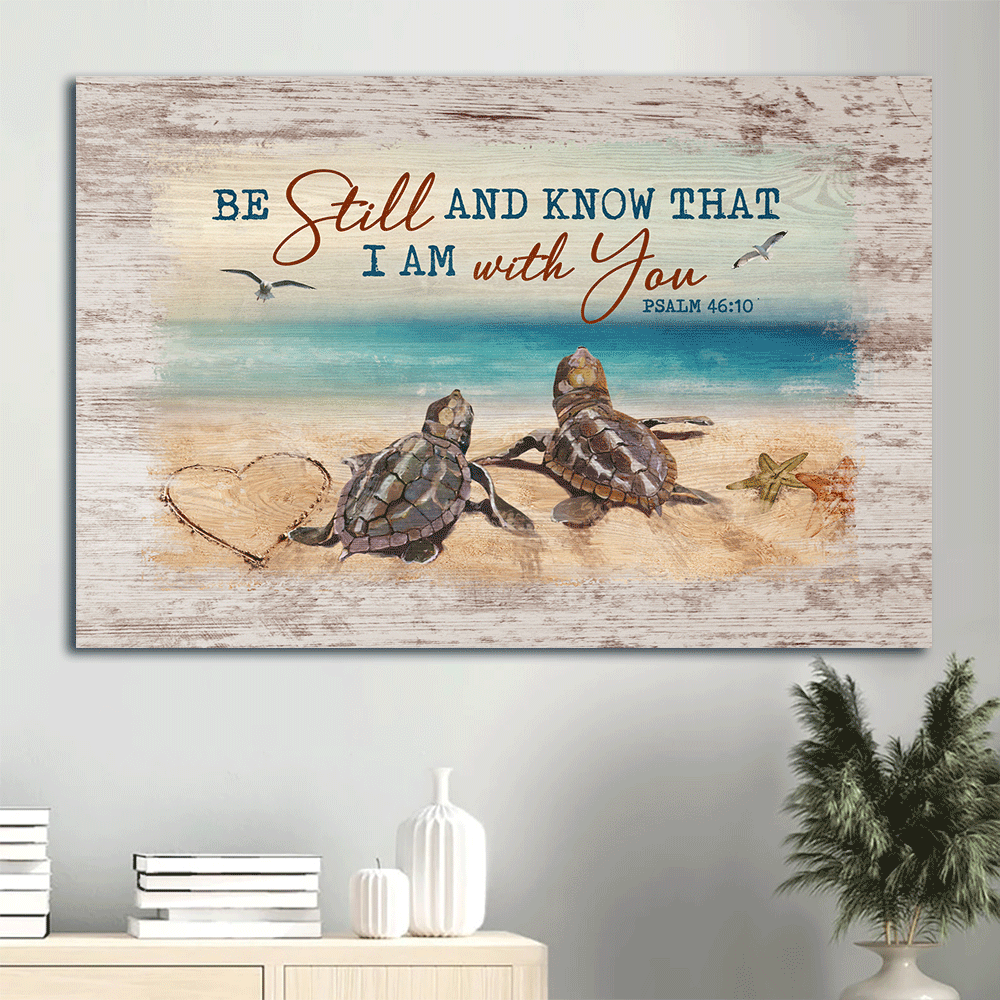 Religious Jesus Landscape Poster – Sea Turtle Blue Ocean Seagull Home Decor Gift – Be Still and Know – Christian Art Religious Jesus Landscape Poster – Sea Turtle Blue Ocean Seagull Home Decor Gift – Be Still and Know – Christian Art