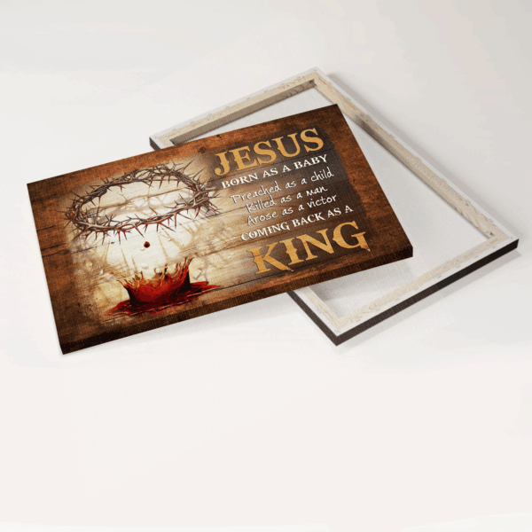 Jesus Landscape Poster- Blood Crown of Thorns  Poster Home Decor Gift- Christian Gift- Wall Art Home Decor