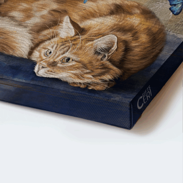 Christian Landscape Poster Home Decor Gift – Jesus Daisy Cat  Poster Home Decor Gift – Faith Wall Art