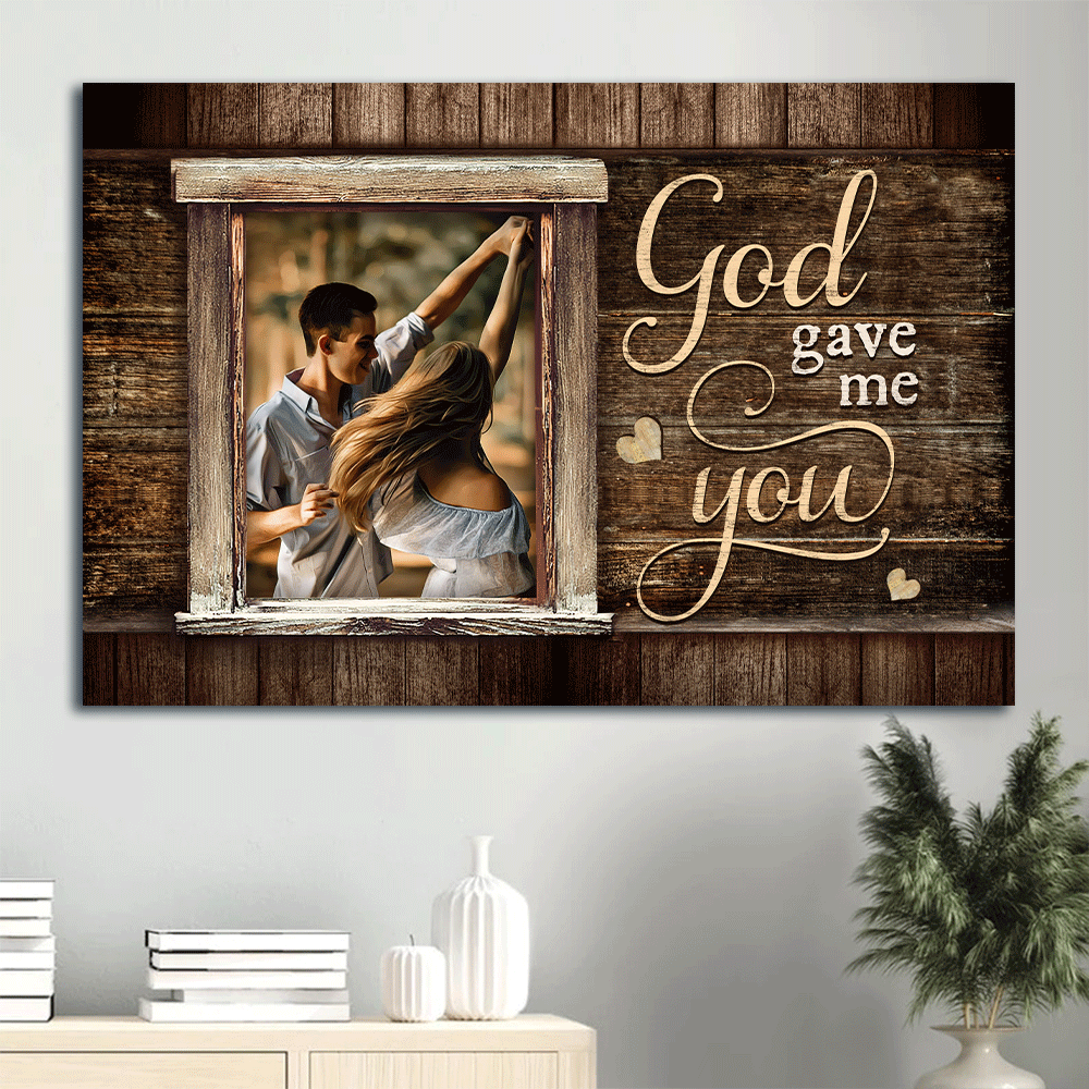 Christian Couple & Jesus Landscape Poster – Beautiful Home Decor Gift for Happy Relationships & True Love – God Gave Me You Christian Couple & Jesus Landscape Poster – Beautiful Home Decor Gift for Happy Relationships & True Love – God Gave Me You