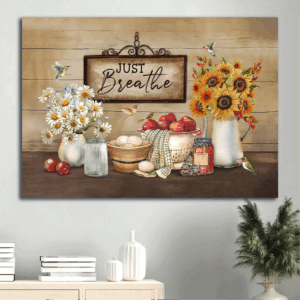 Jesus Landscape Poster Home Decor Gift - Beautiful Daisy Vintage Sign Hummingbird  Poster Home Decor Gift- Gift for Christian