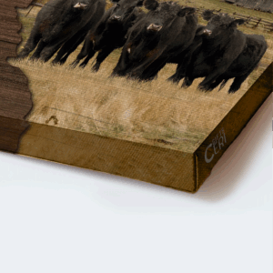 Religious Christian Home Decor: Jesus Landscape & Aberdeen Angus Poster Gift 1
