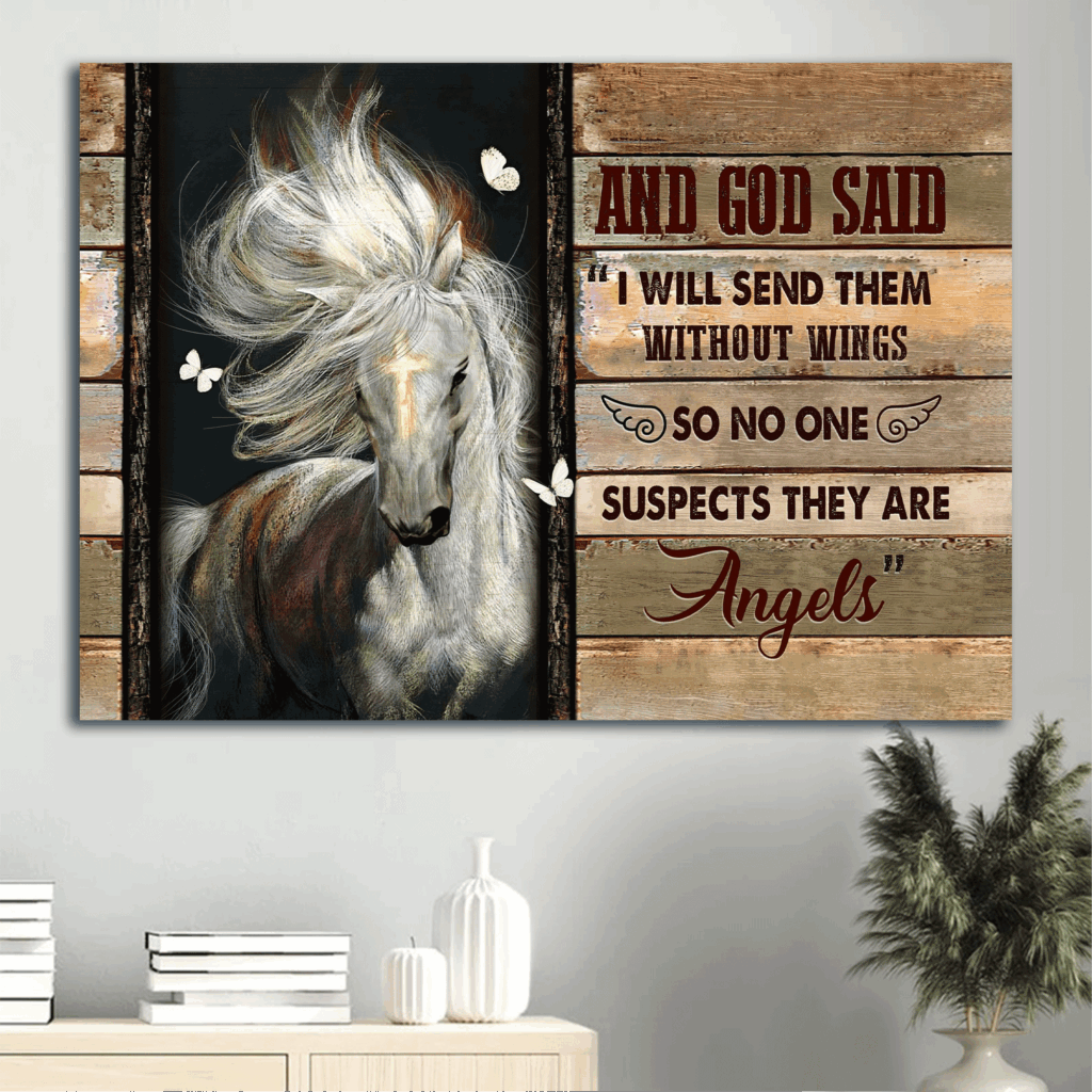 Christian Home Decor Gift: Jesus Landscape Poster with Horse Cross Butterfly Poster Home Decor Gift Christian Home Decor Gift: Jesus Landscape Poster with Horse Cross Butterfly Poster Home Decor Gift
