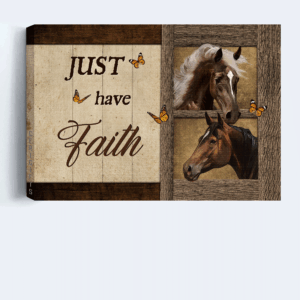 Jesus Landscape Poster Home Decor Gift - Horse Butterfly Wooden Poster Home Decor Gift - Christian Faith Decor 1