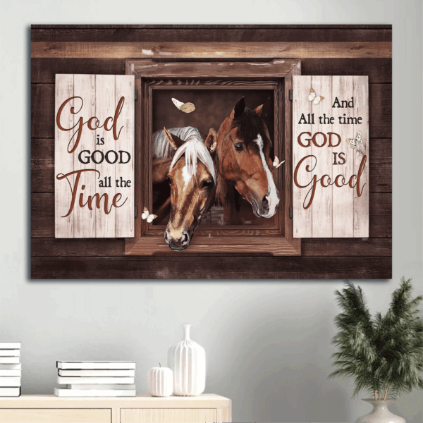 Jesus Landscape Poster Home Decor Gift – Horse & White Butterfly  Poster Home Decor Gift – Christian Wall Art