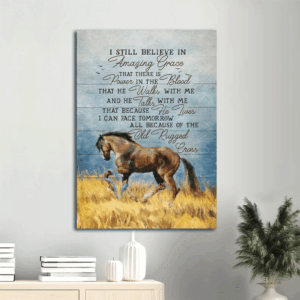 Stunning Jesus Portrait Poster Home Decor Gift - Horse Rice Fields Blue Ocean  Poster Home Decor Gift - Perfect Gift for Christian Believers - Amazing Grace Art Print