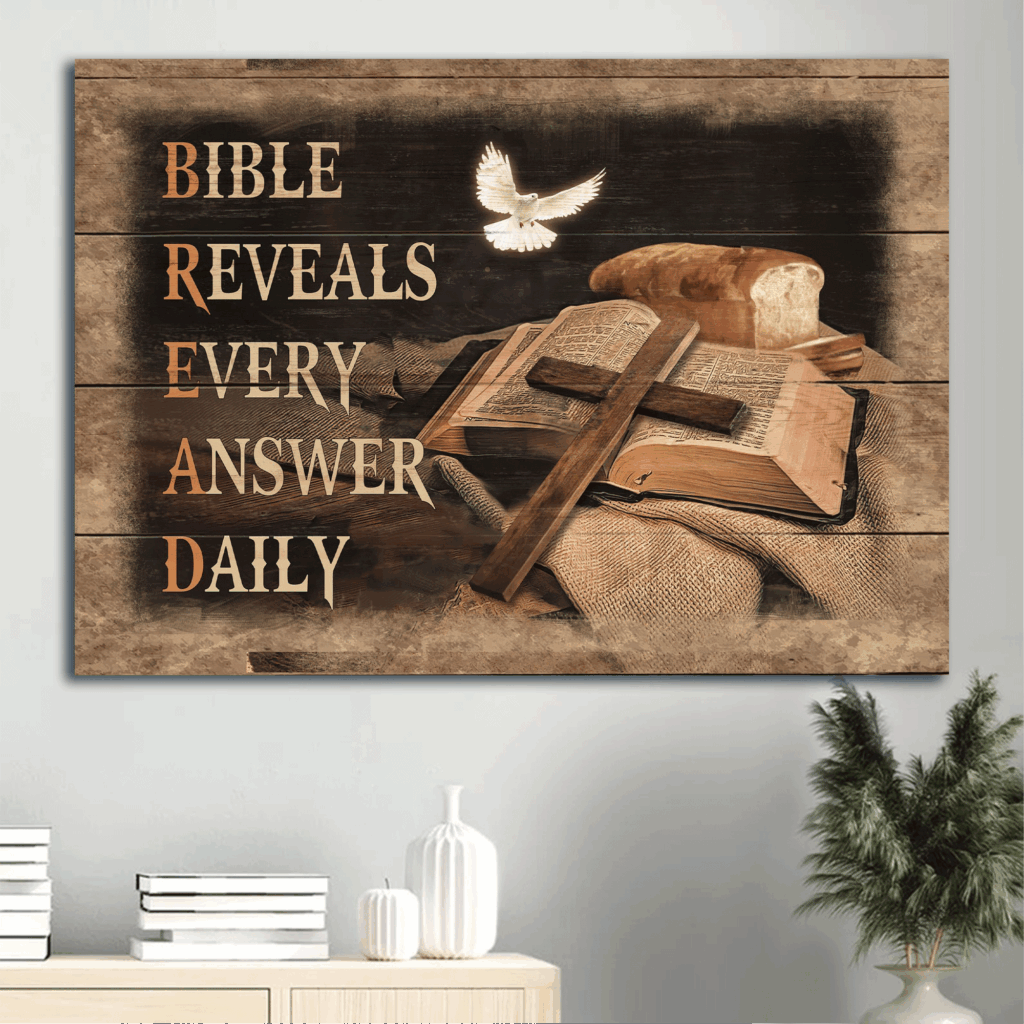 Christian Home Decor Gift: Jesus Landscape Poster with Cross Bible Painting and White Dove – Perfect Gift for Christians Christian Home Decor Gift: Jesus Landscape Poster with Cross Bible Painting and White Dove – Perfect Gift for Christians