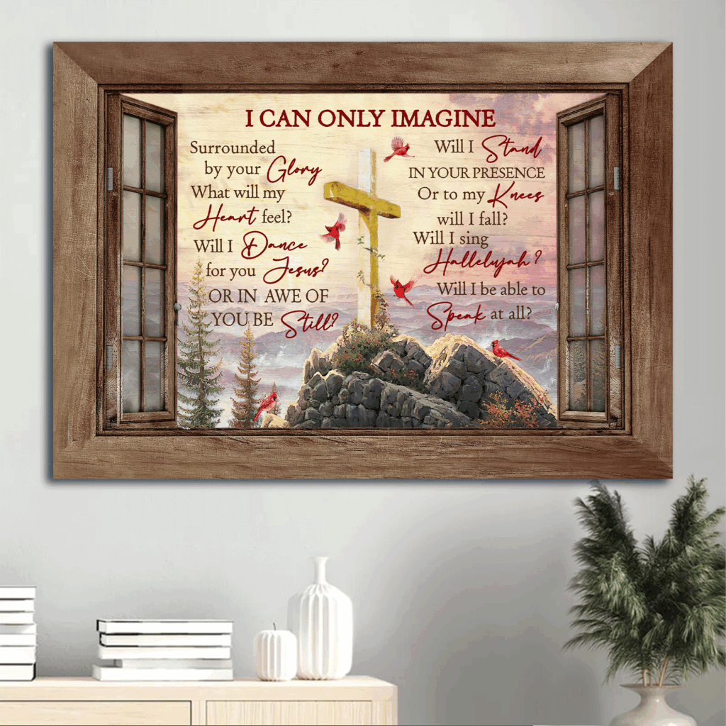 Jesus Landscape Poster – Mountain Cross Sunset Home Decor Gift for Christian Jesus Landscape Poster – Mountain Cross Sunset Home Decor Gift for Christian