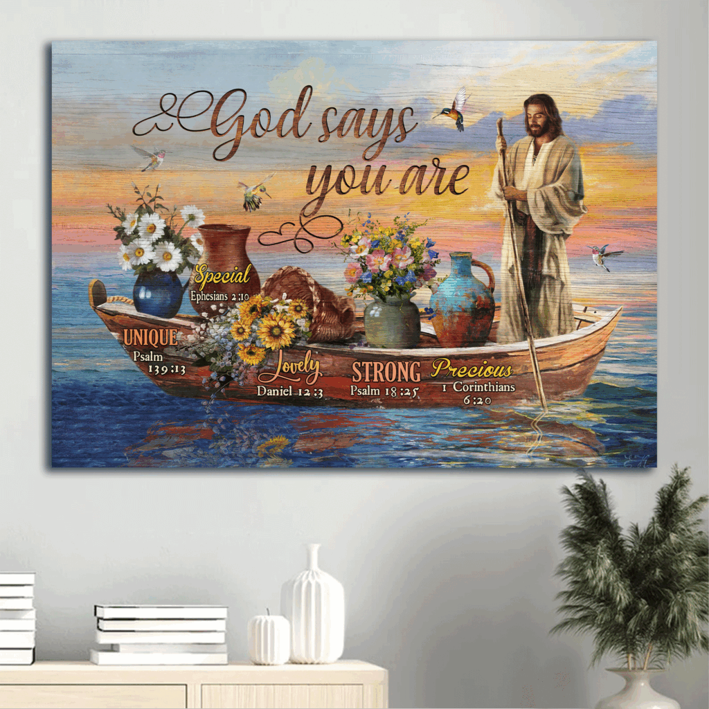 Christian Home Decor Gift: Jesus Sunset & Hummingbird Landscape Poster – Love Resides Christian Home Decor Gift: Jesus Sunset & Hummingbird Landscape Poster – Love Resides