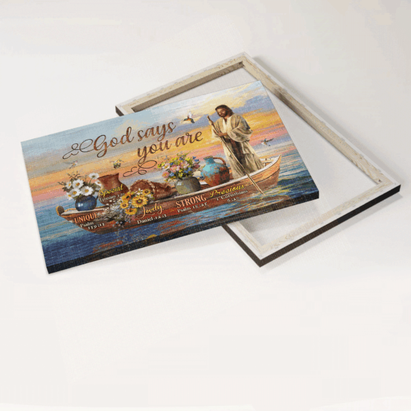 Christian Home Decor Gift: Jesus Sunset & Hummingbird Landscape Poster – Love Resides