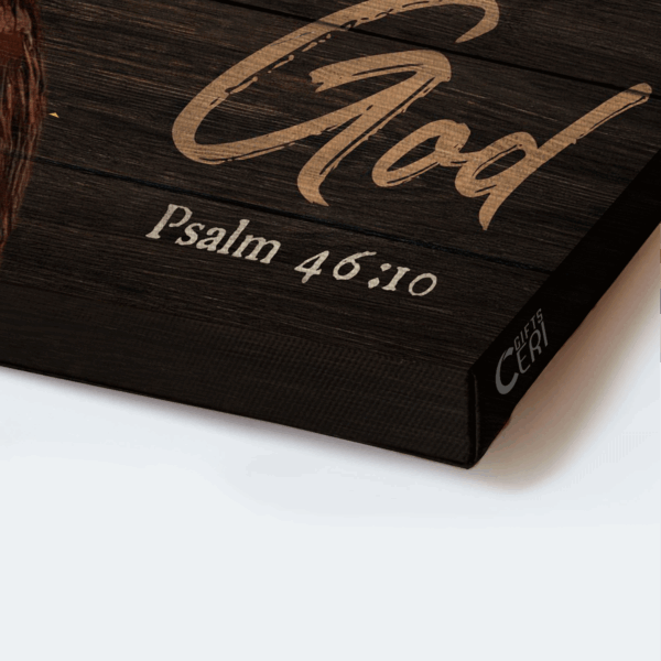 Jesus Landscape Poster Home Decor Gift – Big Cardinal God Faith Psalm 46:10 – Gift For Christian
