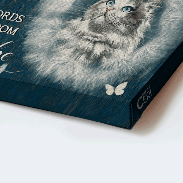 Jesus Landscape Poster Home Decor Gift – Cat Dandelion White Butterfly – Christian Gift – Let It Be