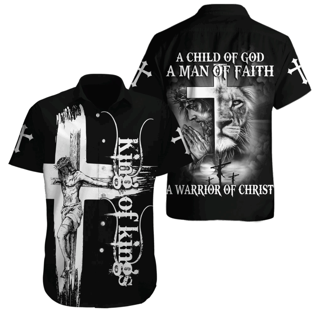 Jesus Christ King Of Kings 3D Hawaiin Shirt: Cross Bible Print Faithful Warrior Of Christ Jesus Christ King Of Kings 3D Hawaiin Shirt: Cross Bible Print Faithful Warrior Of Christ
