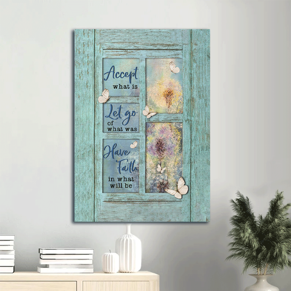 Jesus Portrait Poster Home Decor Gift – Blue Window Dandelion Butterfly Poster Home Decor Gift – Christian Wall Art – Accept What Is Let Go Jesus Portrait Poster Home Decor Gift – Blue Window Dandelion Butterfly Poster Home Decor Gift – Christian Wall Art – Accept What Is Let Go