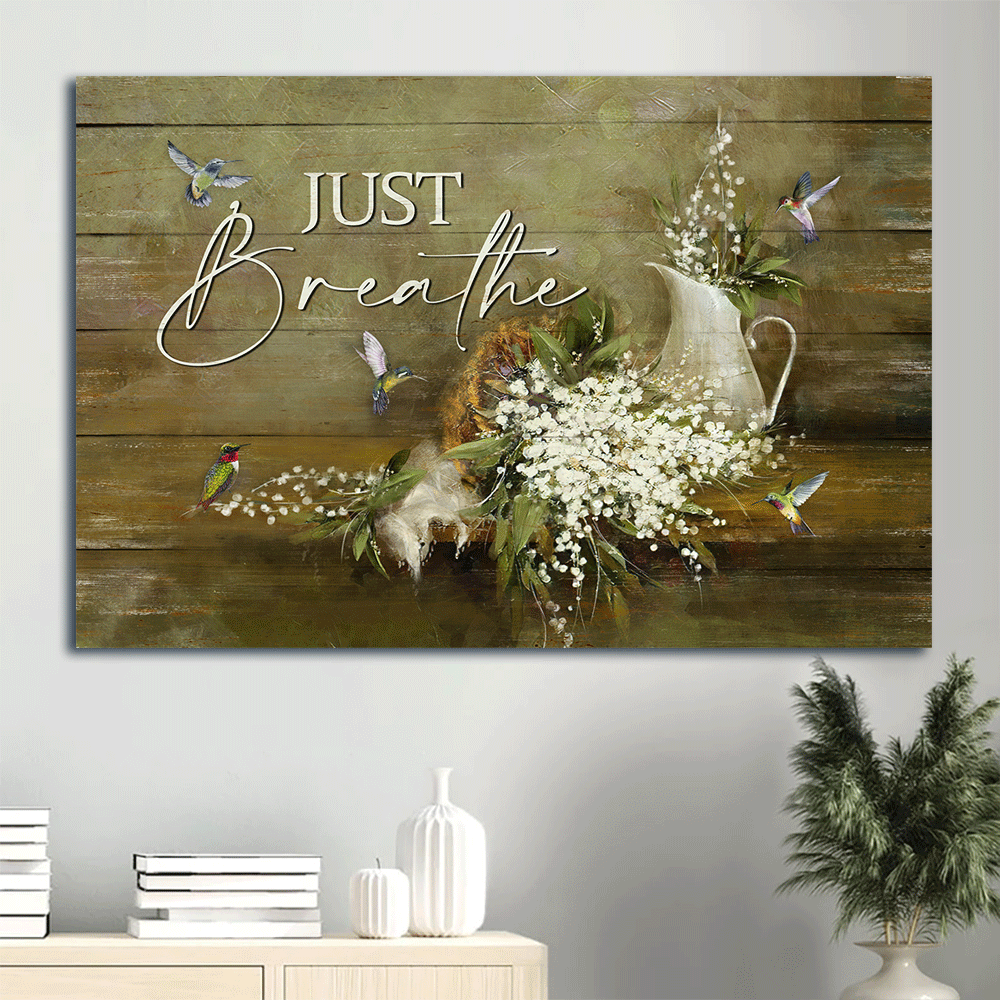 Christian Home Decor Gift: Jesus Landscape Poster with Baby Flower Hummingbird and Still Painting – Wall Art Prints Christian Home Decor Gift: Jesus Landscape Poster with Baby Flower Hummingbird and Still Painting – Wall Art Prints