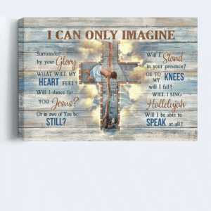 Jesus Landscape Poster: Faithful Home Decor Gift with Abstract Cross and Christ The Redeemer - Christian Wall Art for Christian Song Fans 3