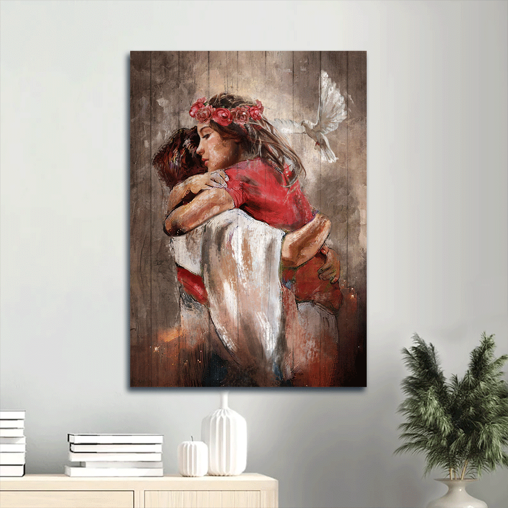 Jesus Lion Faith God Dove Portrait Poster – Heaven Painting for Christian Home Decor Gift Jesus Lion Faith God Dove Portrait Poster – Heaven Painting for Christian Home Decor Gift