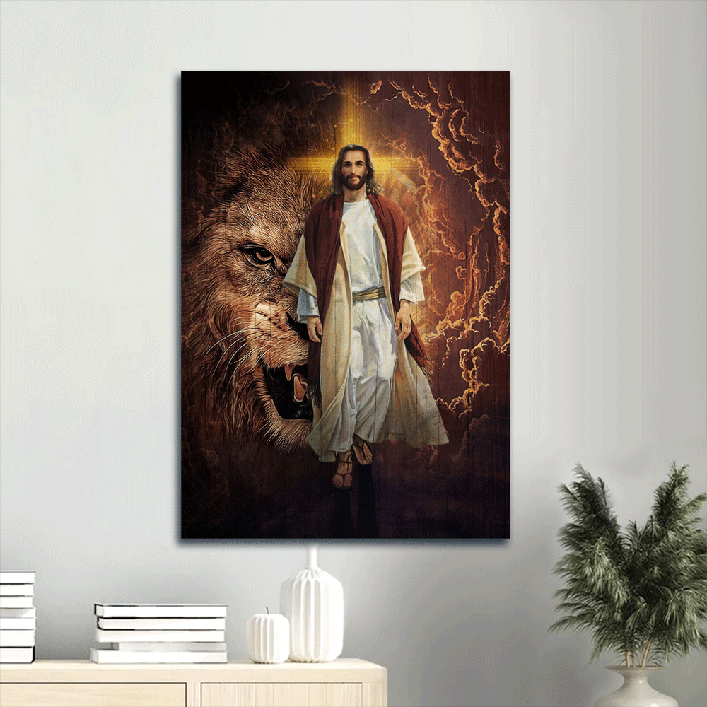 Abstract Jesus Portrait Poster: Lion of Judah Christ The Redeemer King – Gift for Religious Christians Abstract Jesus Portrait Poster: Lion of Judah Christ The Redeemer King – Gift for Religious Christians