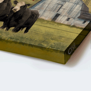Jesus Landscape Aberdeen Angus Tranquil Farm Poster - Spring Grass Field Home Decor Gift for Religious Christian 1