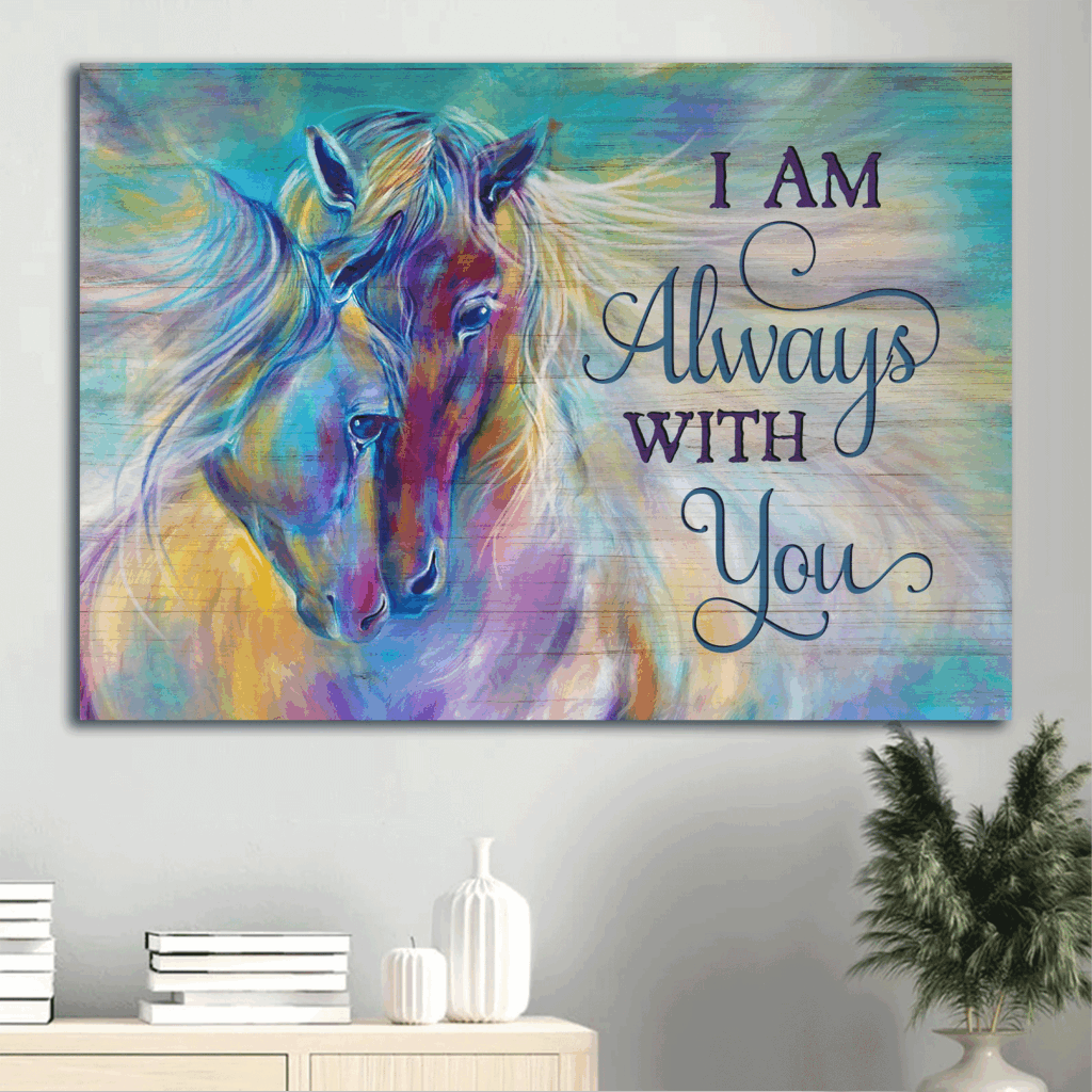 Jesus Landscape Poster: Abstract Watercolor Horses & Sweet Couple Home Decor Gift – Religious Christian Art Jesus Landscape Poster: Abstract Watercolor Horses & Sweet Couple Home Decor Gift – Religious Christian Art