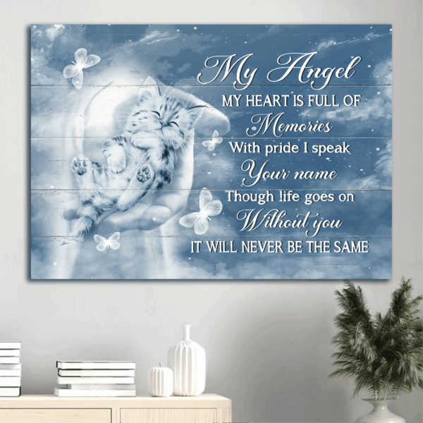 Christian Home Decor Gift: Jesus Landscape & Painting Posters – Baby Cat My Heart is Full of Memories
