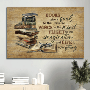 Jesus Landscape Poster: Christian Wall Art & Home Decor Gift with Book Drawing & Eyeglasses  Poster Home Decor Gift Prints