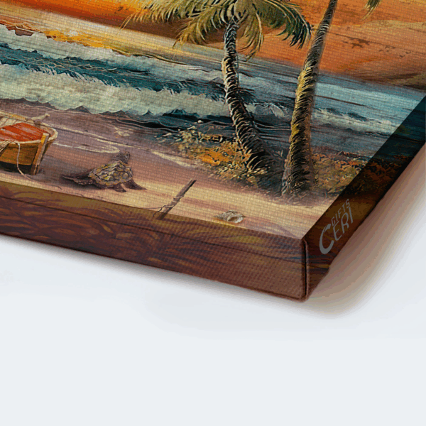 Jesus Landscape Poster Home Decor Gift – Stunning Beach Painting with Amazing Sunset and Seagull  Poster Home Decor Gift – Perfect Gift for Christians Everyday is a Gift