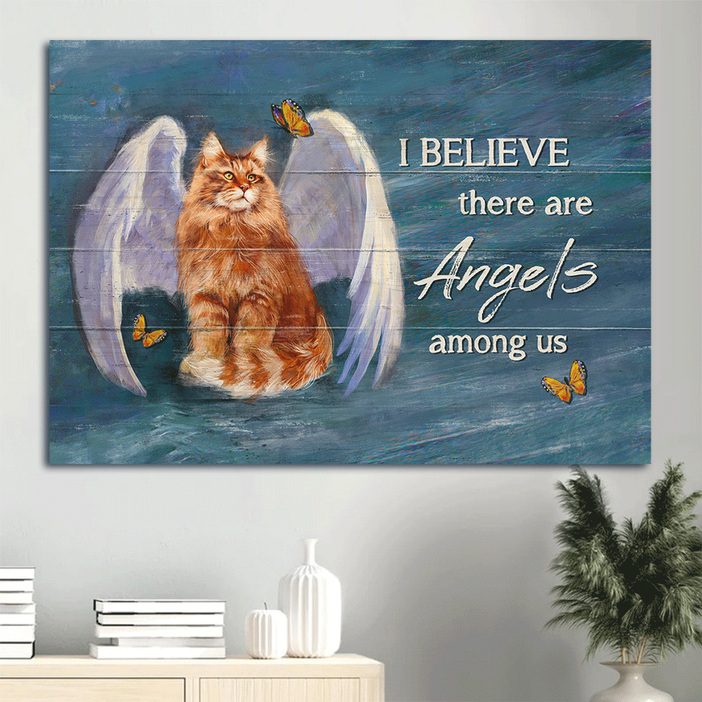 Jesus Landscape Poster Home Decor Gift – Brown Cat Poster Home Decor Gift with Angel Wings & Butterfly Poster Home Decor Gift – Perfect Gift for Christian & Cat Lover – Angels Among Us Jesus Landscape Poster Home Decor Gift – Brown Cat Poster Home Decor Gift with Angel Wings & Butterfly Poster Home Decor Gift – Perfect Gift for Christian & Cat Lover – Angels Among Us