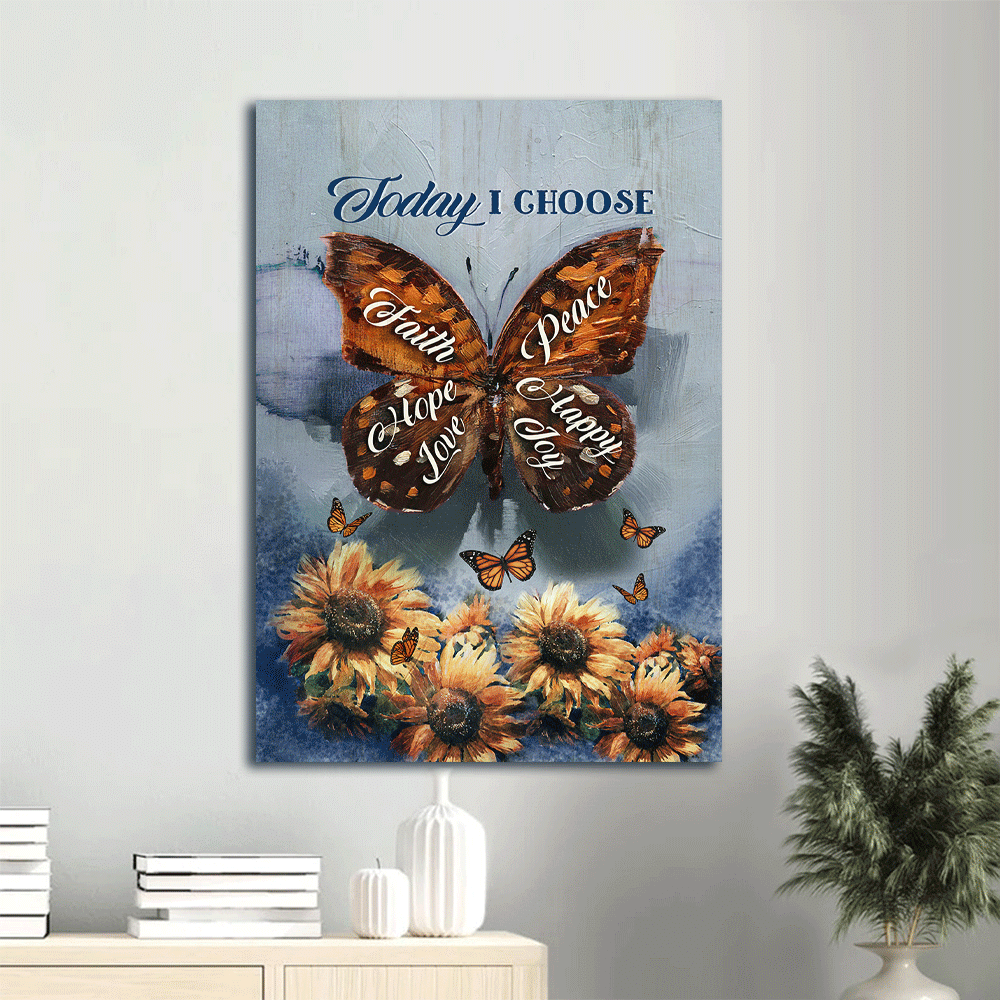 Christian Gift: Jesus Portrait Poster – Brown Butterfly & Sunflower Poster Home Decor Gift for Home Decor – Choose Peace Today Christian Gift: Jesus Portrait Poster – Brown Butterfly & Sunflower Poster Home Decor Gift for Home Decor – Choose Peace Today