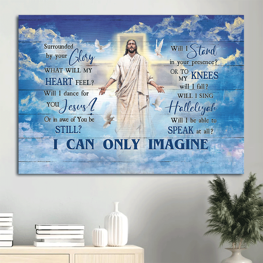 Jesus Landscape Poster Home Decor Gift – Blue Sky Holy Spirit Dove Jesus Painting Poster Home Decor Gift – Gift for Christian – Christian Wall Art Jesus Landscape Poster Home Decor Gift – Blue Sky Holy Spirit Dove Jesus Painting Poster Home Decor Gift – Gift for Christian – Christian Wall Art