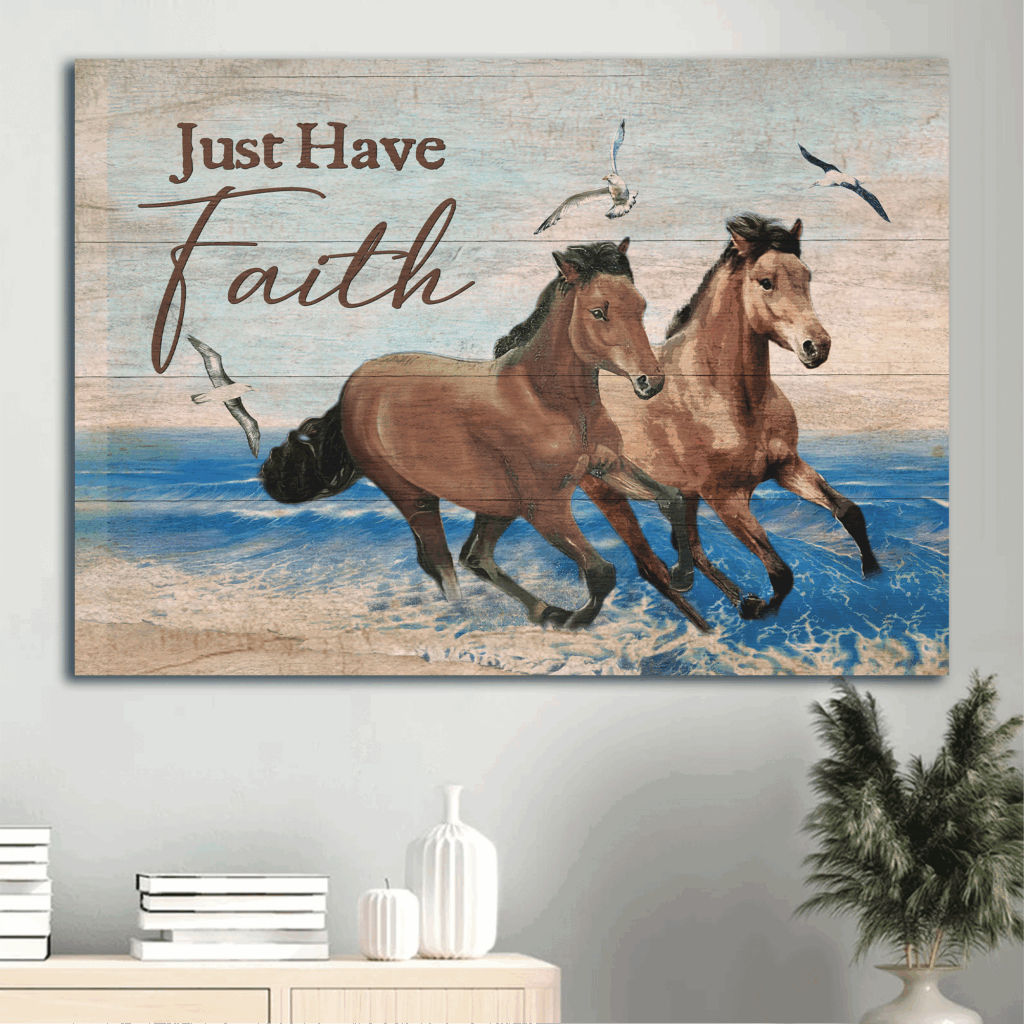 Jesus Landscape Poster: Blue Ocean & Running Horses Poster Home Decor Gift – Christian Wall Art & Home Decor Gift Jesus Landscape Poster: Blue Ocean & Running Horses Poster Home Decor Gift – Christian Wall Art & Home Decor Gift