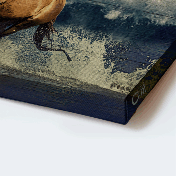 Jesus Landscape Poster Home Decor Gift – Blue Ocean & Running Horse Christian Wall Art