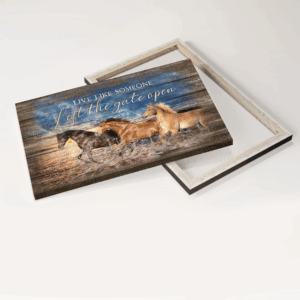 Jesus Landscape Poster Home Decor Gift - Blue Sky Running Horses Ocean Poster Home Decor Gift - Christian Gift - Landscape Wall Art 1