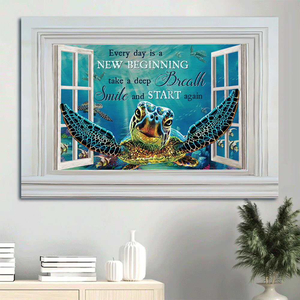 Christian Wall Art: Jesus Landscape Poster Home Decor Gift – Blue Turtle Ocean Painting Poster Home Decor Gift – New Beginning Landscape Prints Christian Wall Art: Jesus Landscape Poster Home Decor Gift – Blue Turtle Ocean Painting Poster Home Decor Gift – New Beginning Landscape Prints