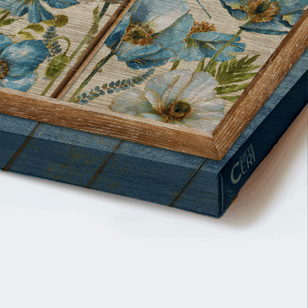Christian Home Decor: Jesus & Dragonfly Landscape Posters – Blue Flower Garden Gifts