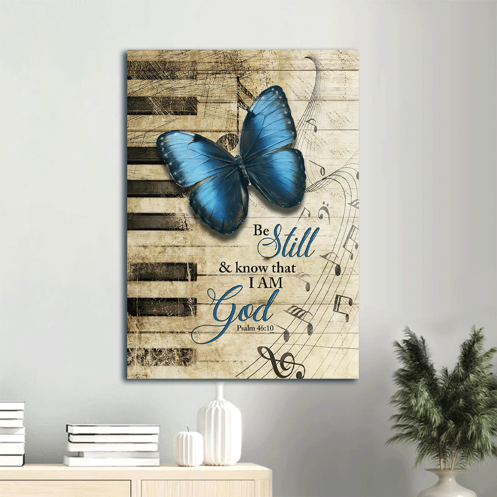 Christian Jesus Portrait Poster Home Decor Gift- Blue Butterfly & Piano Keys Poster Home Decor Gift- Be Still I Am God Wall Art Christian Jesus Portrait Poster Home Decor Gift- Blue Butterfly & Piano Keys Poster Home Decor Gift- Be Still I Am God Wall Art