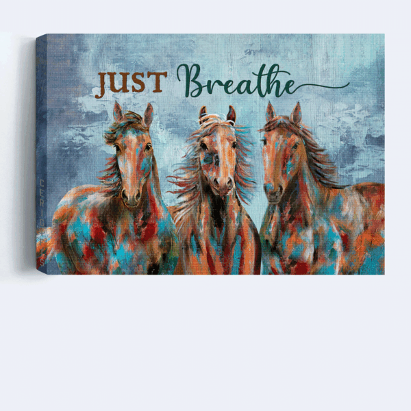 Christian Home Decor Gift: Jesus Landscape Poster with Horse Drawing on Blue  Poster Home Decor Gift – Christian Wall Art Print