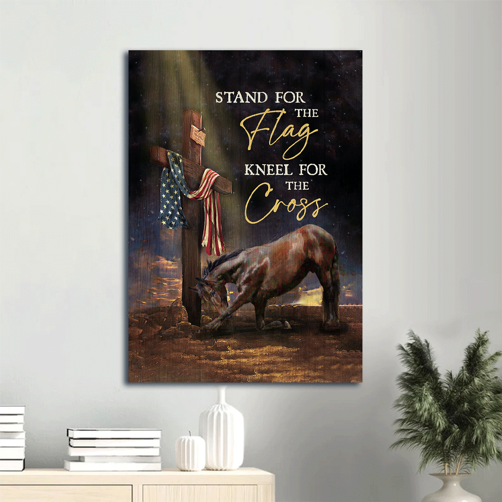 Christian Home Decor Gift: Jesus Portrait Poster with Black Horse Drawing Cross Painting and US Flag Poster Home Decor Gift – Wall Art Print for Christian Homes Christian Home Decor Gift: Jesus Portrait Poster with Black Horse Drawing Cross Painting and US Flag Poster Home Decor Gift – Wall Art Print for Christian Homes