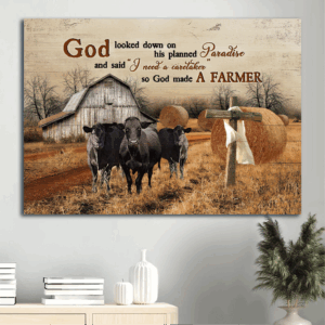 God s Paradise: Jesus Landscape Poster Home Decor Gift for Christian Wall Art