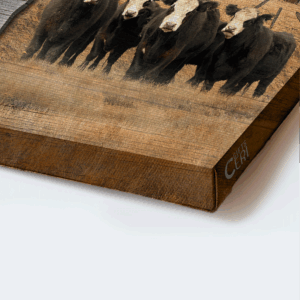 Blessed Christian Gift: Jesus Landscape Poster - Black Cow & Rice Field Poster Home Decor Gift Print - Wall Art for Home Decor 1