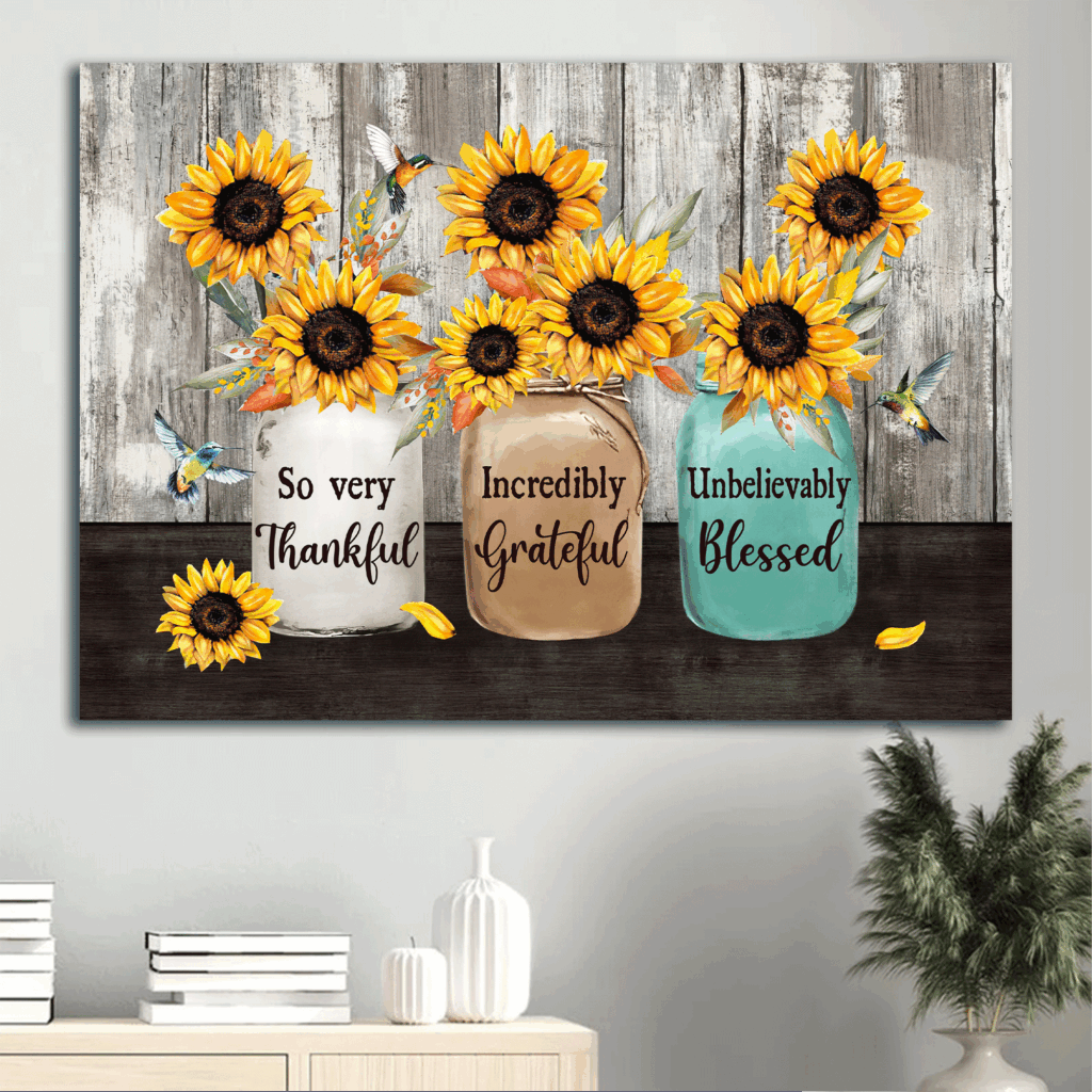 Jesus Landscape Poster Home Decor Gift – Vibrant Sunflower Colorful Vase Hummingbird – Perfect Christian Gift Jesus Landscape Poster Home Decor Gift – Vibrant Sunflower Colorful Vase Hummingbird – Perfect Christian Gift