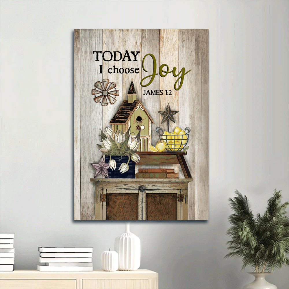 Vintage Jesus Portrait Poster Home Decor Gift – Christian Wall Art Print with Birdhouse and Yellow Lemon – Today I Choose Joy Vintage Jesus Portrait Poster Home Decor Gift – Christian Wall Art Print with Birdhouse and Yellow Lemon – Today I Choose Joy